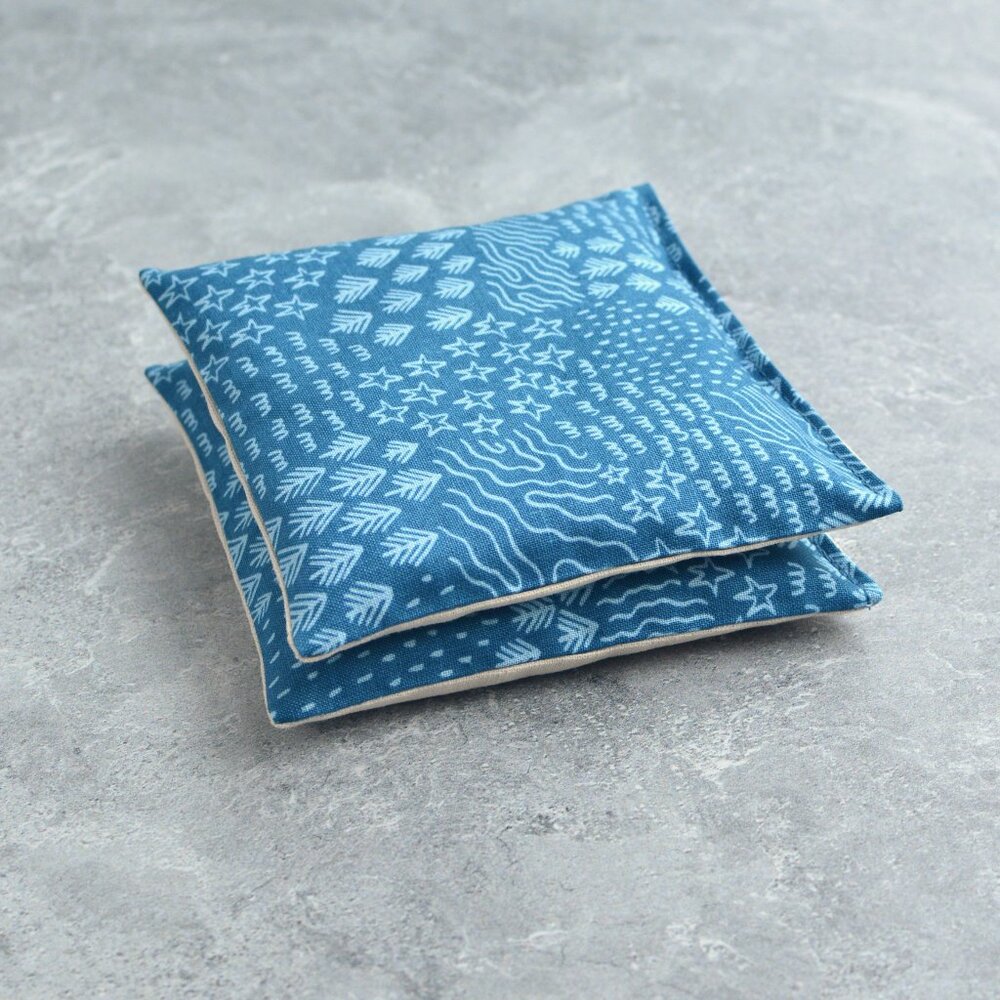 Midnight Hike in Blue Cotton Lavender Sachet Bundle Travel Essential